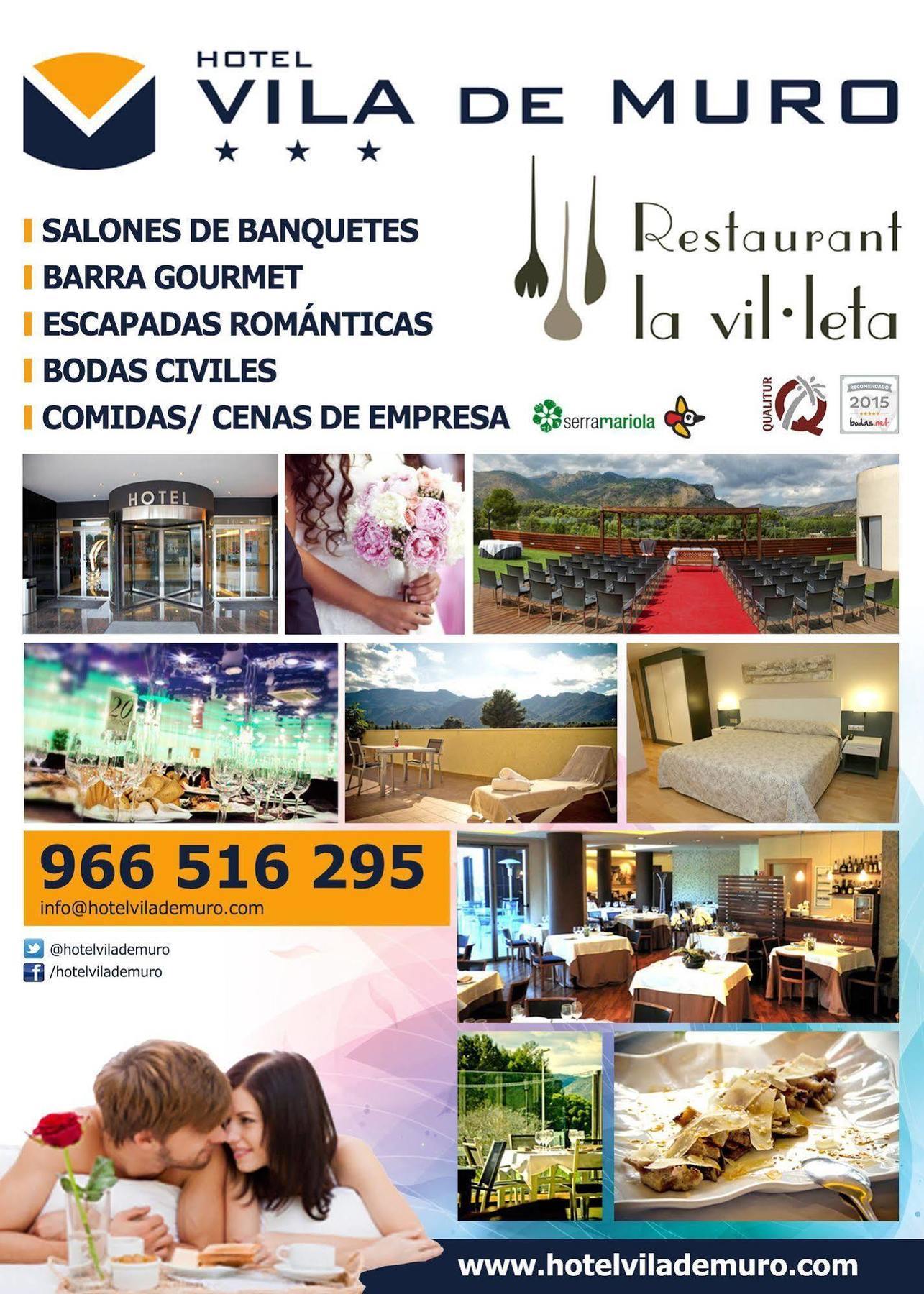 Hotel Vila De Muro Muro de Alcoy Dış mekan fotoğraf